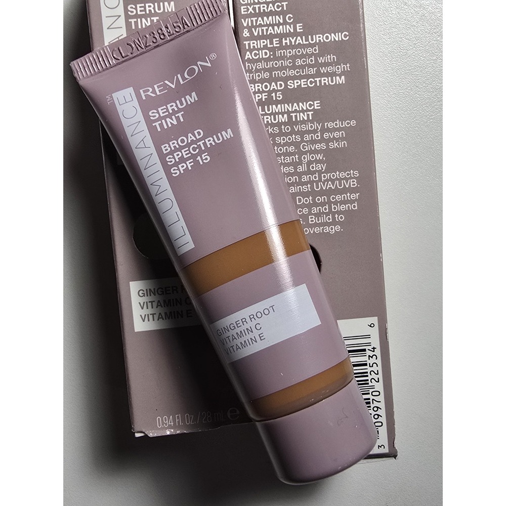 Revlon Lot of 2 Warm Camel 417‎ Illuminating Serum Tinted Broad Spectrum .94 oz